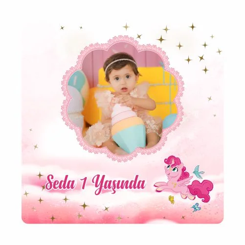 Unıcorn Temalı Doğum Günü Magneti